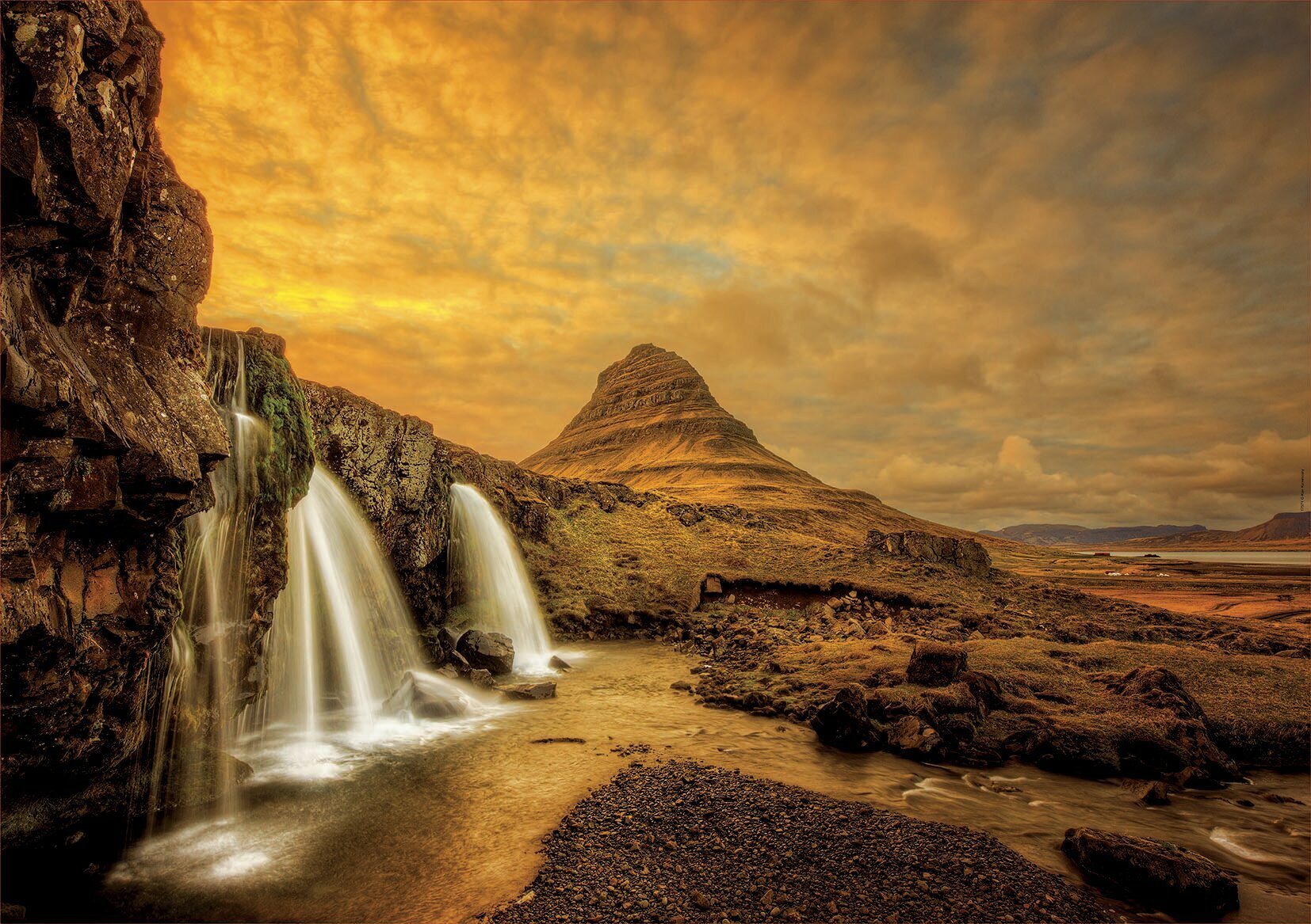 Пазл-1000 "Водопад Киркьюфетльсфос,Исландия" (17971) - фото №3