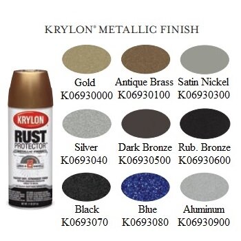 Антикоррозийная эмаль металлик Krylon, тёмная бронза, 311гр - фотография № 4