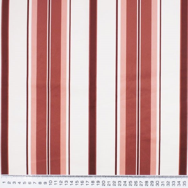 Ткань мебельная велюр с полосами бордово-белая 150х100 см