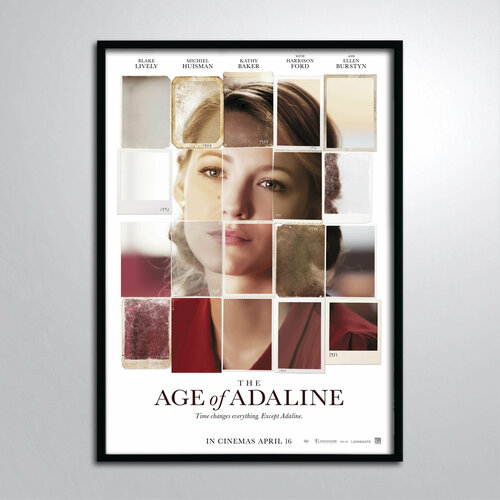 Постер в раме/Век Адалин Блейк Лайвли Коллаж The Age of Adaline