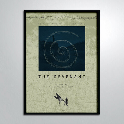 Постер в раме/Иньярриту Леонардо ДиКаприо Том Харди Выживший Арт Символ The Revenant