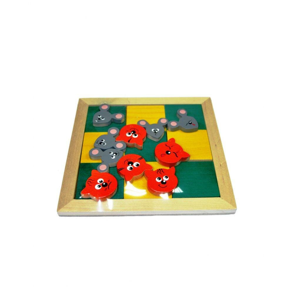 Игрушка из дерева Крона, Настольная игра Крестики-нолики - фото №7