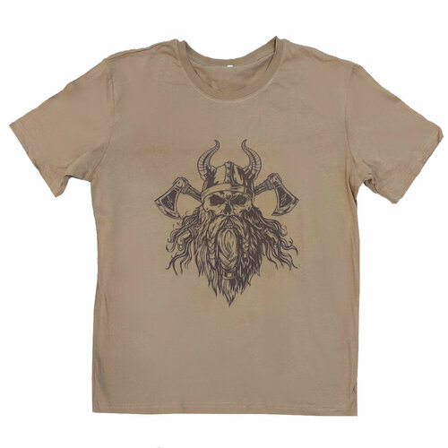 фото Футболка, размер 54, бежевый нет бренда