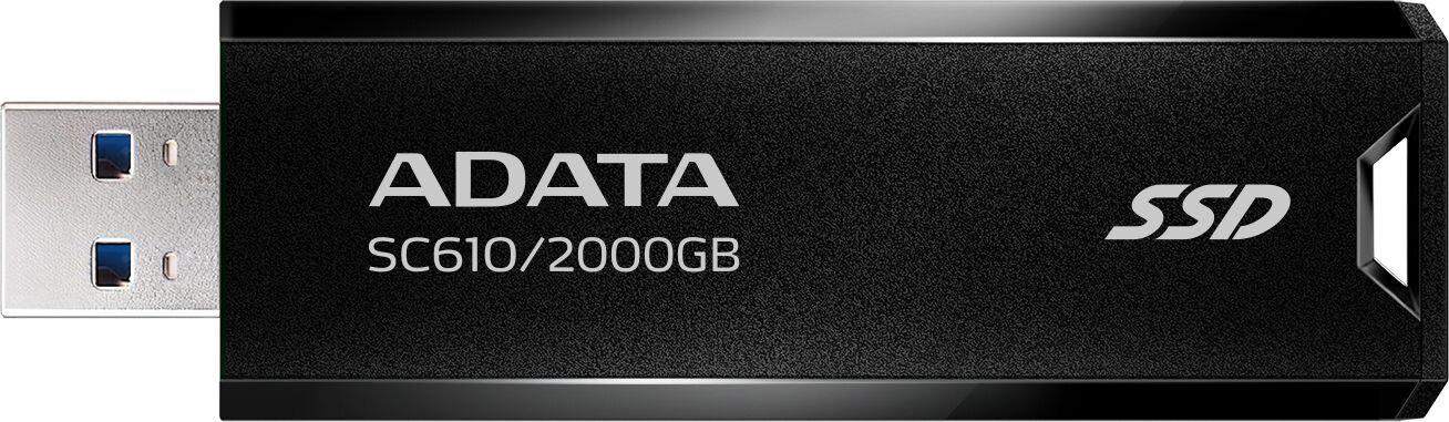 Накопитель SSD A-Data USB 3.1 2TB SC610-2000G-CBK/RD SC610 1.8" черный