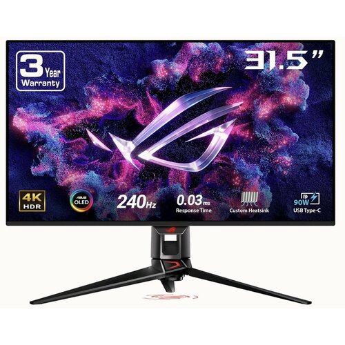 32 Монитор 4К Asus ROG SWIFT OLED PG32UCDP 2024 3840x2160 240 Гц 169 140 PPI 1000 кдм2 003 мс OLED 168888₽