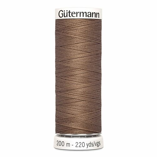 Нить универсальная Gutermann Sew All, 200 м, 100% полиэстер, светлое какао 454