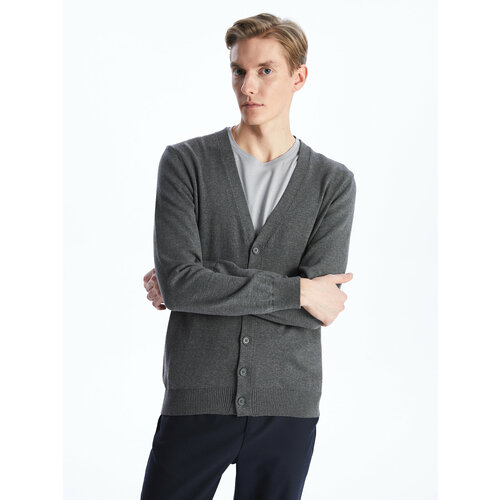 фото Кардиган lc waikiki, размер 2xl, , grey melange