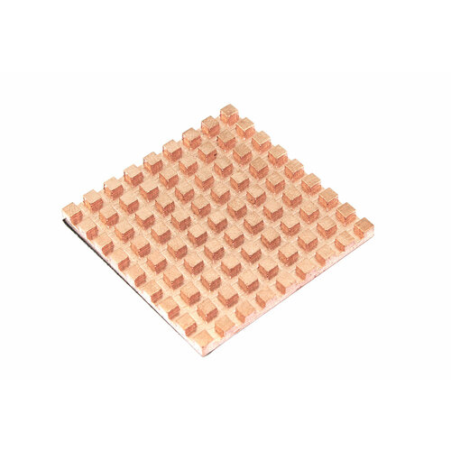 Медный радиатор 40х40х3мм с термоскотчем 3M 9448A