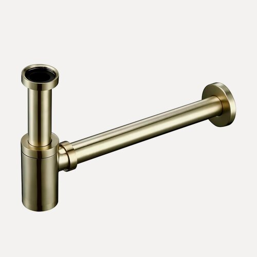 Изображение товара Сифон круглый, цвет бронза, нержавеющая сталь, регулируемая верхняя часть
