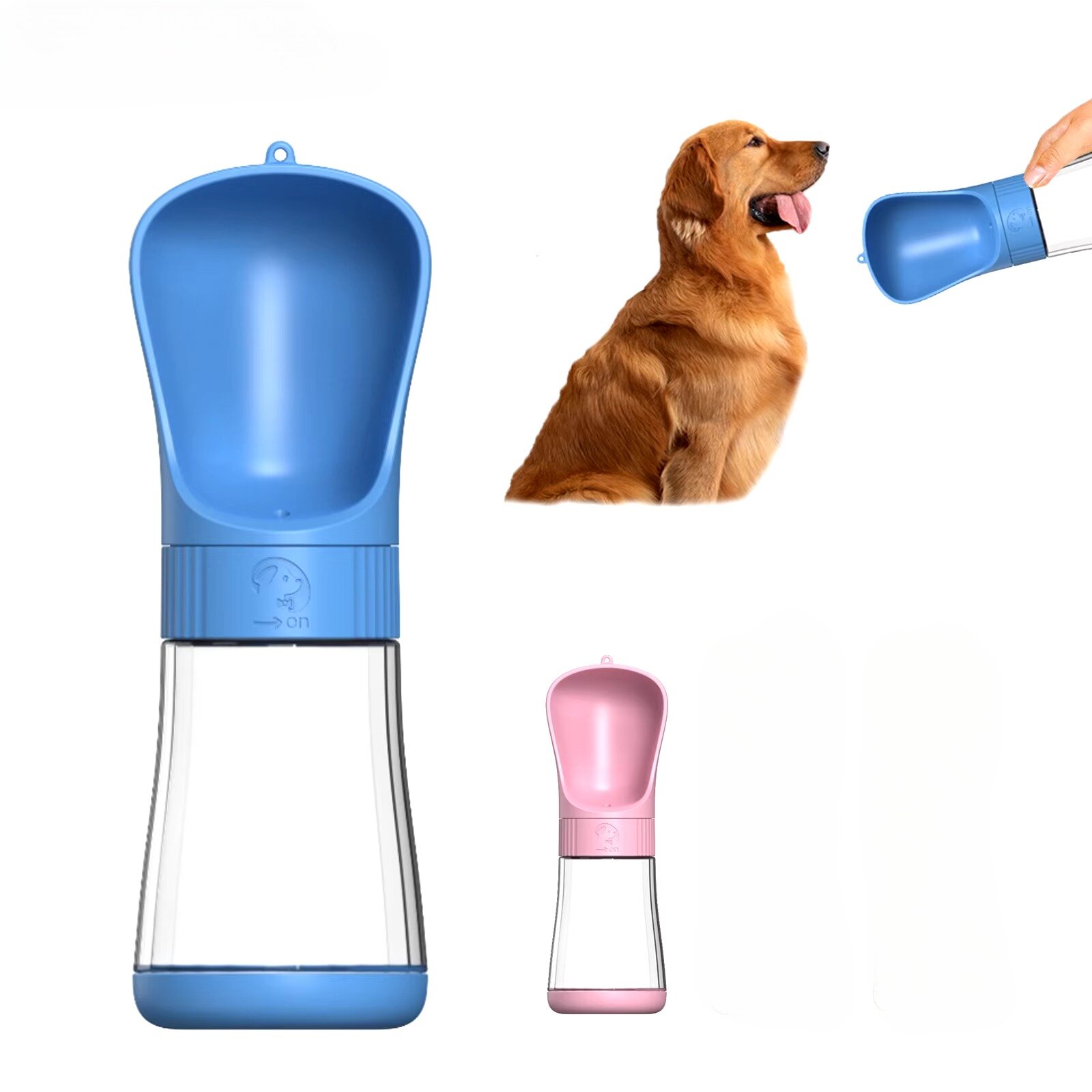 Дорожные Поилки Для Животных Xiaomi Портативная поилка зеленая/дорожная, прогулочная для собак, кошек, животных 330 мл BM