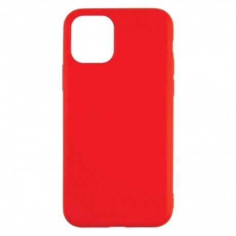 Чехол силиконовый Red Line для iPhone 14 Pro Max, для MagSafe с микрофиброй, Red - фото №1