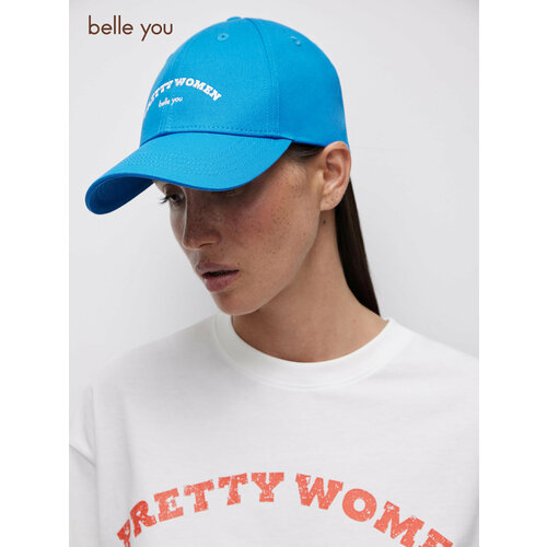 фото Кепка belle you pretty women для женщин, размер os, васильковый