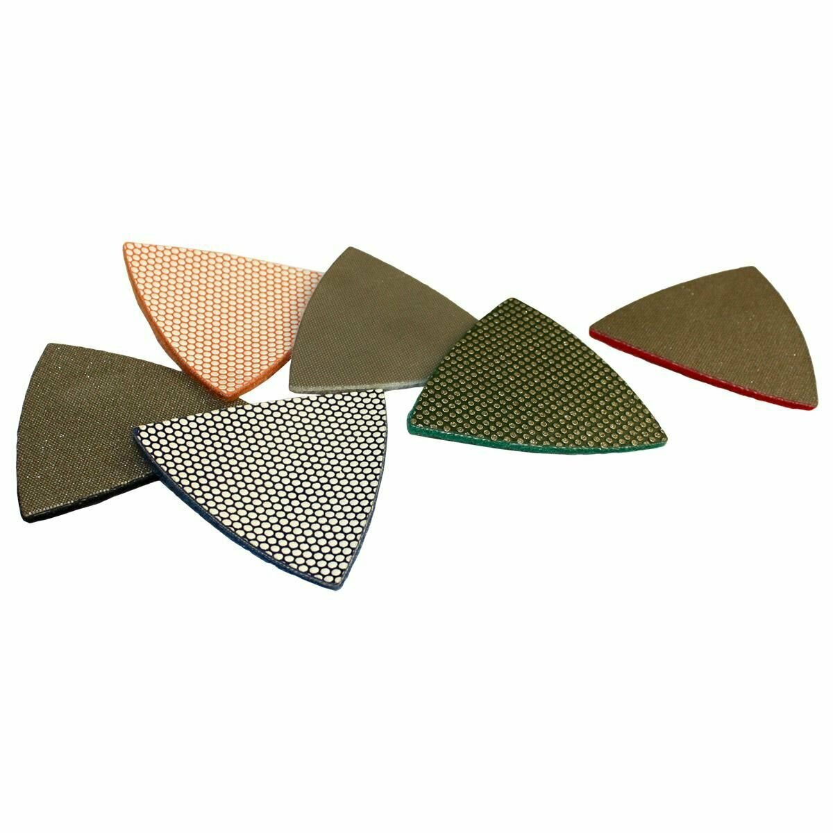 Треугольник Fein 80 мм Velcro 60 (зеленая металл)