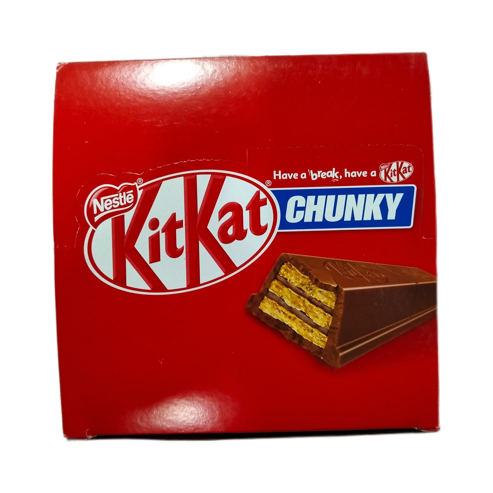 Батончики KitKat Chunky "Вафля в Молочном Шоколаде", 38г, 12 шт — фото 1