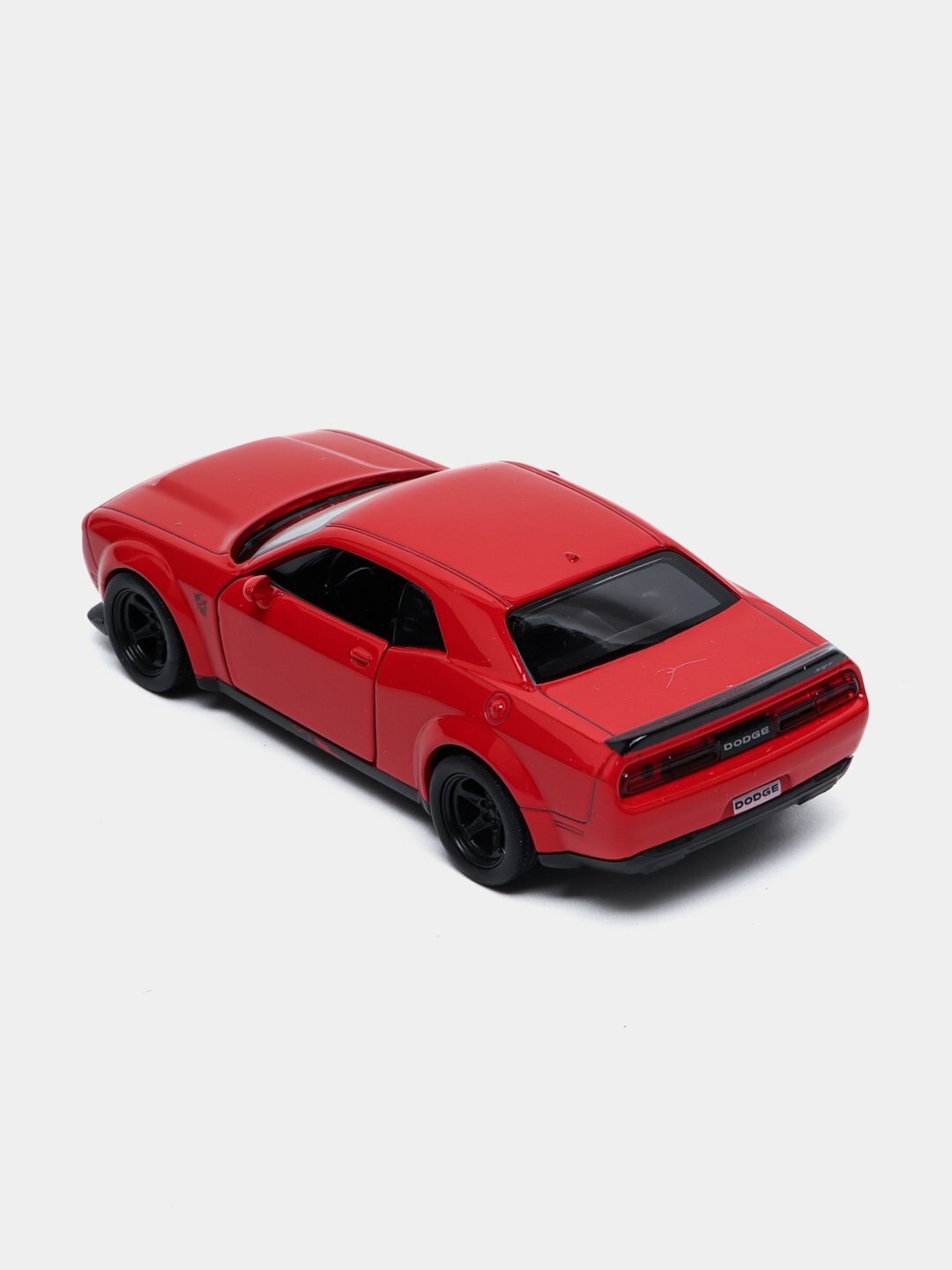 Инерционные коллекционные игрушечные машинки 1:36, Dodge challenger srt demon красный — фото 1