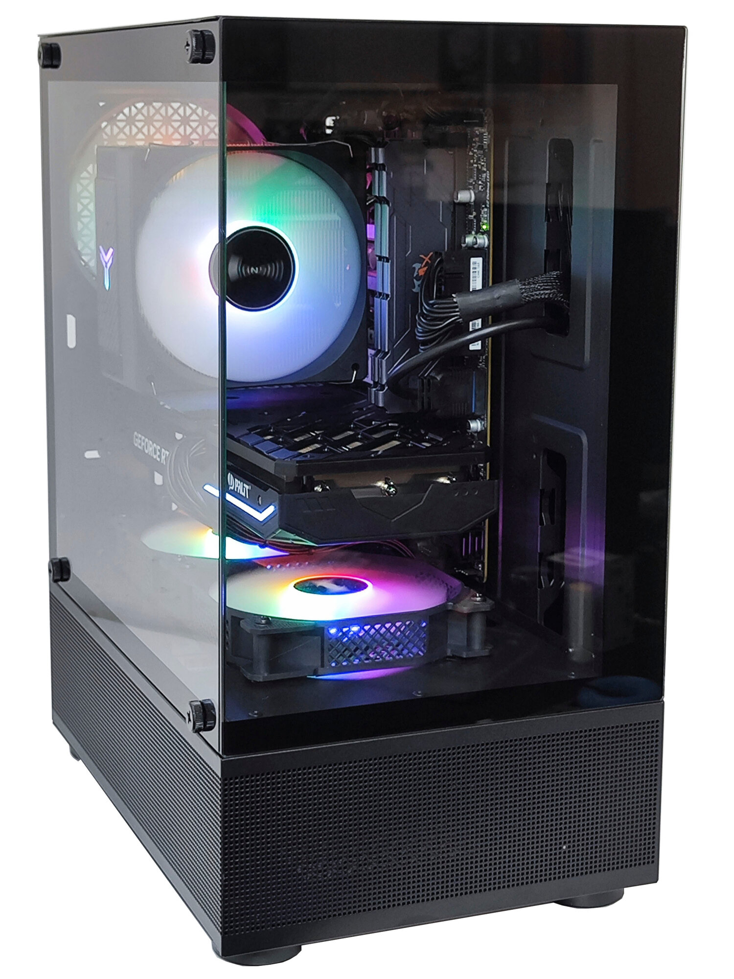 Игровой компьютер CyberNote M1921 (Intel Core i7-12700F/DDR5 32 ГБ/SSD M2. NVMe 1Тб/NVIDIA GeForce RTX 4060 Ti 16Гб/Windows 10 Pro