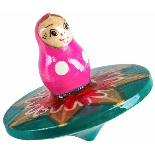 Детская игрушка Волчок гигант не раскрашенный большая деревянная юла для малышей 636₽