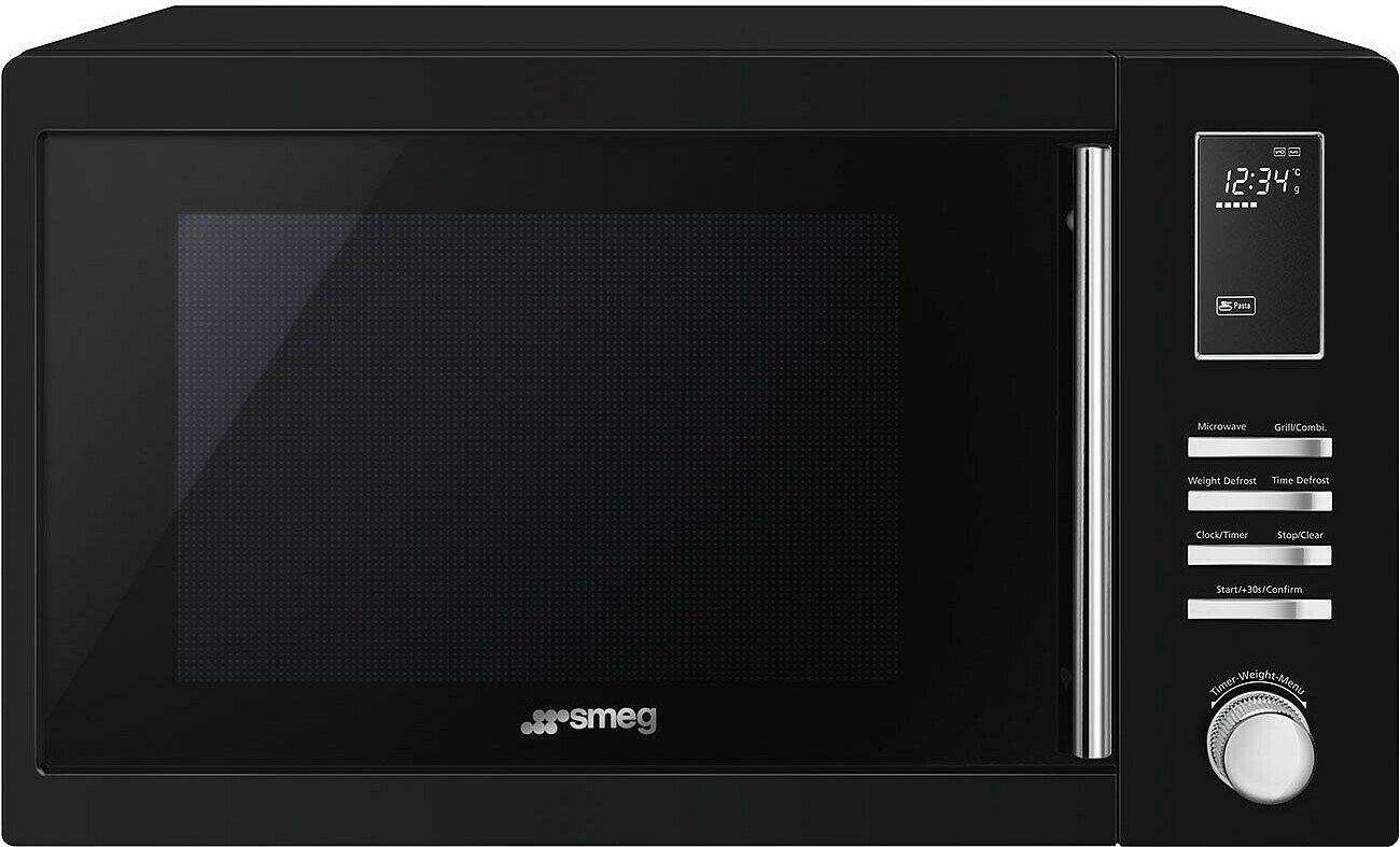 Микроволновая печь Smeg MOE25B 6 функций объем 25 л цвет чёрный