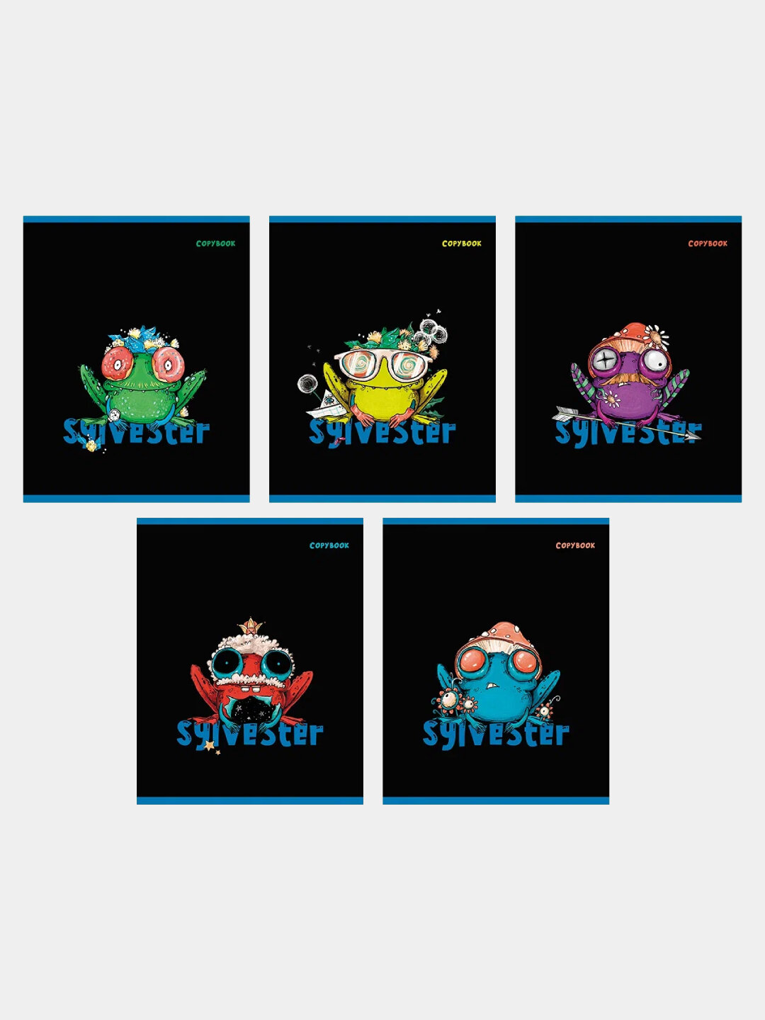 Тетрадь А5, 48л, клетка, "сильвестр" 5 шт