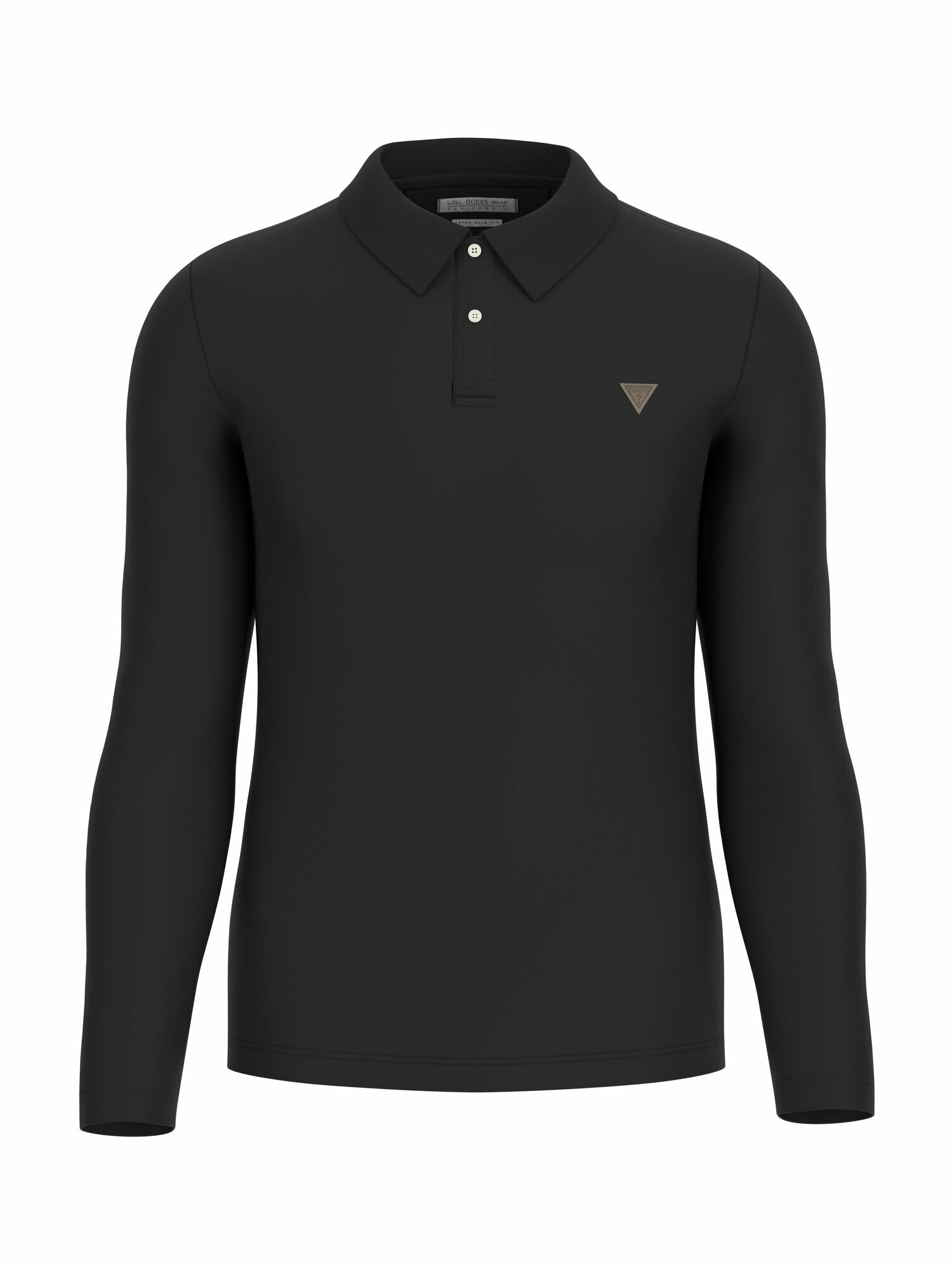 Поло GUESS OLIVER LS, размер L, черный — фото 1