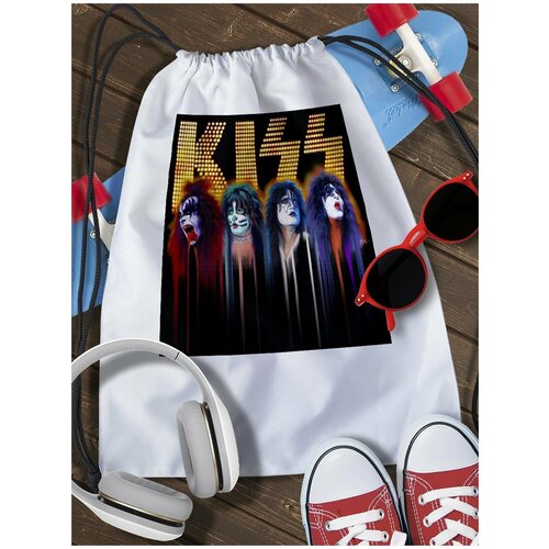 Мешок для сменной обуви kiss - 3028 heavy metal kiss band rock music diamond embroidery painting picture full drills mosaic cross stitch kits handwork decor gift