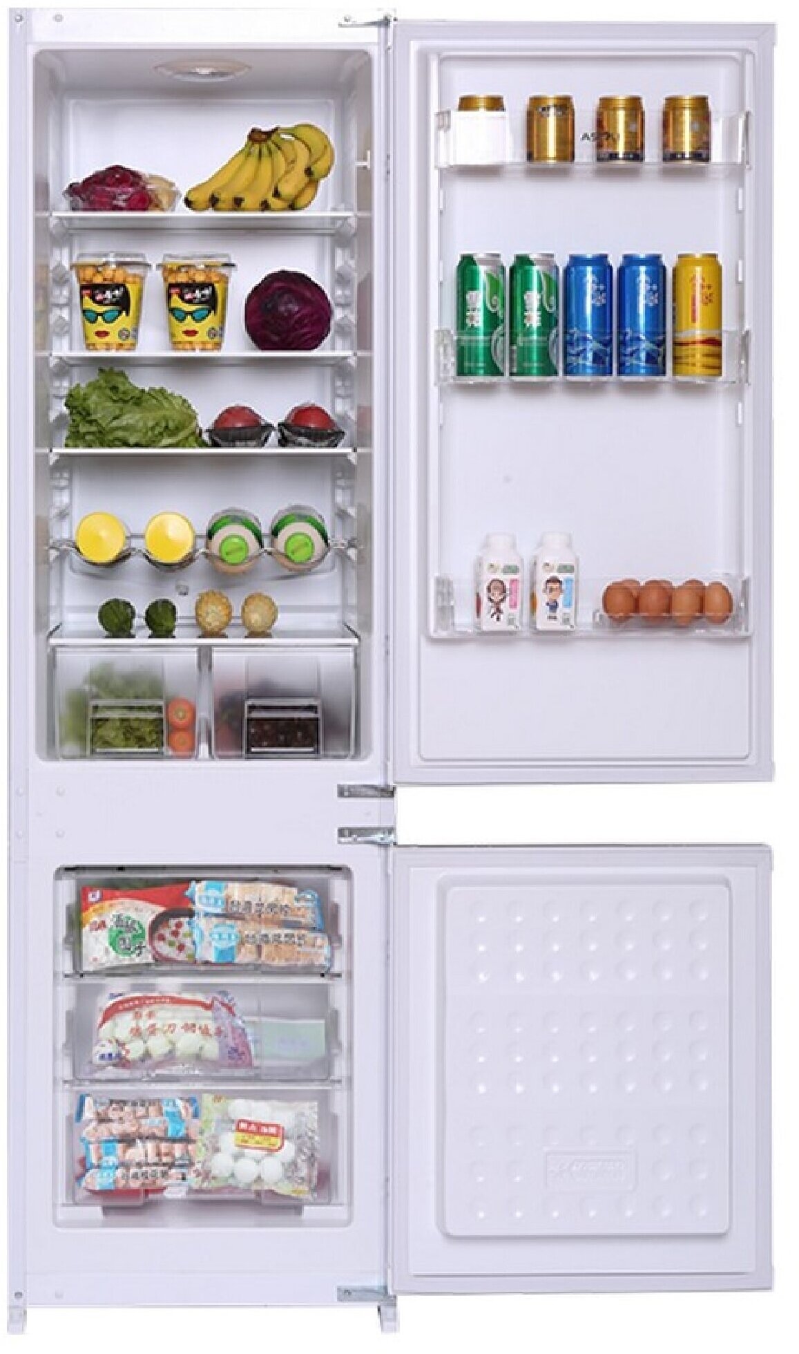 Встраиваемый холодильник с морозильной камерой Haier HRF225WBRU