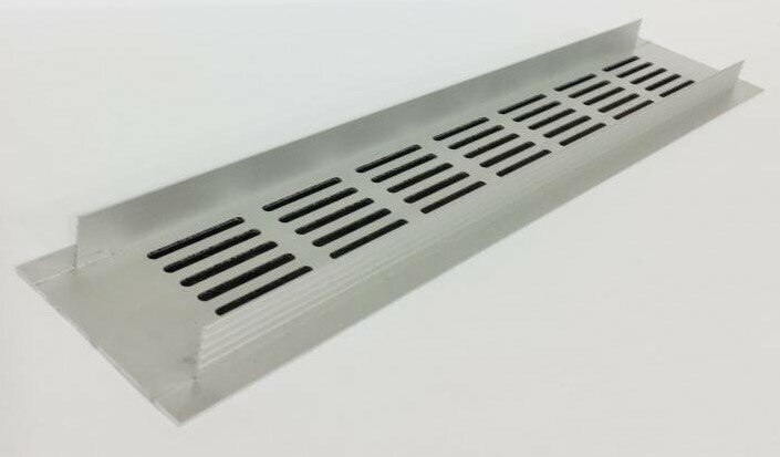 Алюминиевая вентиляционная решетка (60х400 мм; серебристая) MakTrade RA640S - фотография № 5