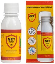Get Total (Гет Тотал) средство от клопов, тараканов, блох, муравьев, мух и ос, 100 мл