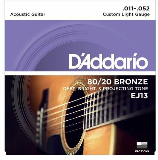 D'Addario EJ13 (11-52) - Струны для акустической гитары