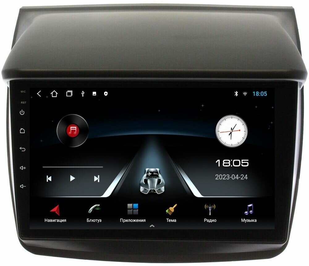 Магнитола Epic T7 Mitsubishi Pajero Sport 2 2008-2014, L200 IV 2006-2015 - Android 12 - Память 2+32Gb - IPS экран