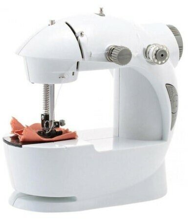 Электромеханическая портативная швейная машина 4в1 Mini Sewing Machine цвет белый