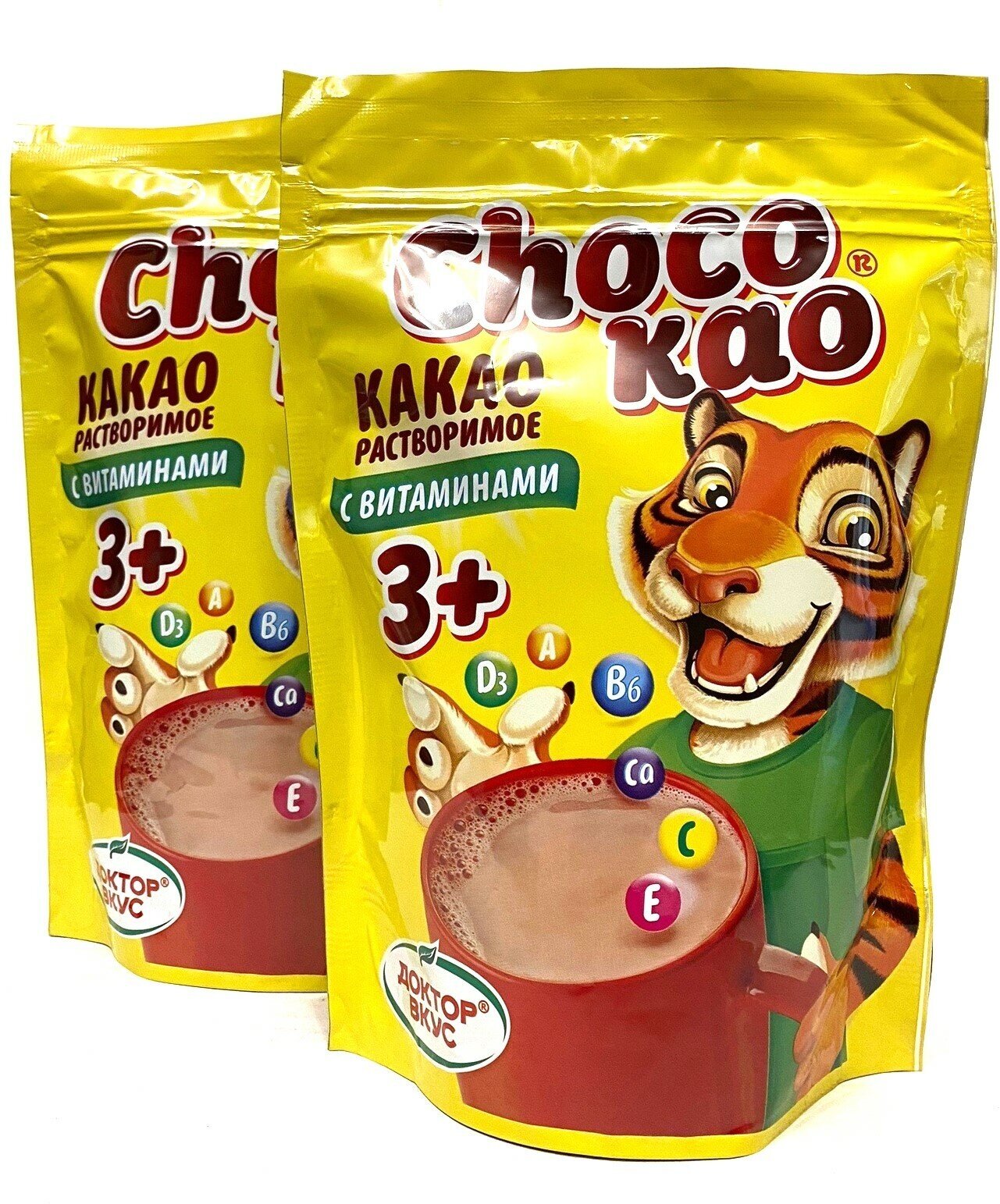 Какао-напиток растворимый Choco kao 3+, с витаминами, 2шт по 500г - фотография № 1