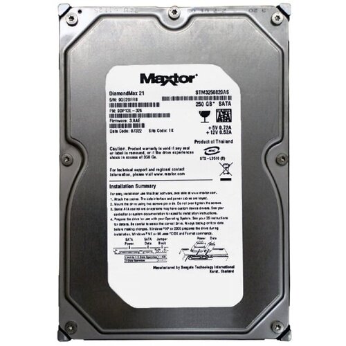 Жесткий диск Maxtor 9DP13E-326 250Gb 7200 SATAII 35 HDD 732500₽