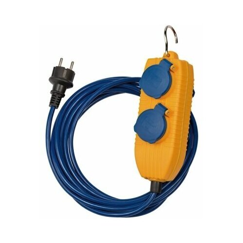 1161750020 Brennenstuhl удлинитель Extension Cable, 5 м, 4 роз, синий, IP54