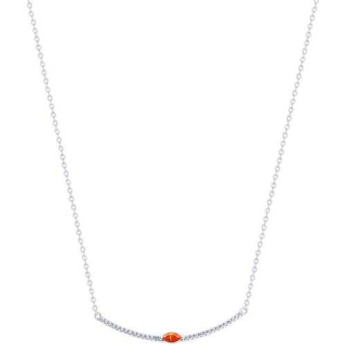 Колье ELEMENT47, серебро, 925 проба, длина 45 см., красный браслеты шармы pandora из серебра 925 пробы с фиолетовыми цирконами