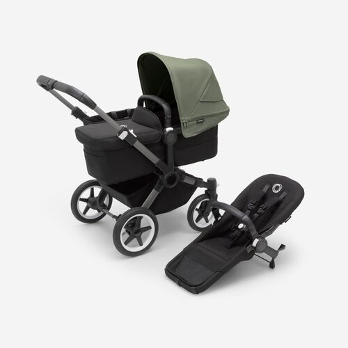 Детская коляска 2 в 1 Bugaboo Donkey5 Mono Graphite/Midnight black/Forest Green