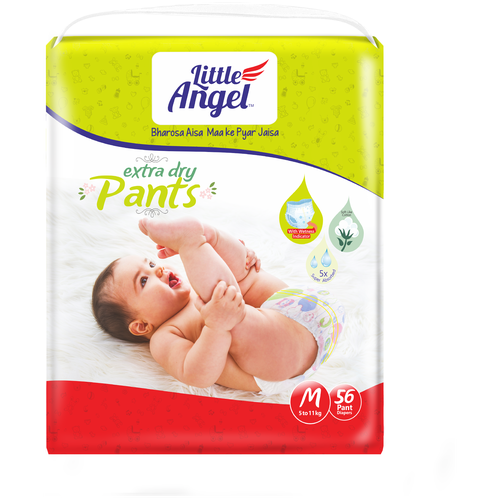 Подгузники-трусики Little Angel Extra Dry 3/M (5-7 кг) 56 шт.