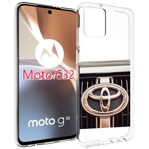 Чехол MyPads toyota тойота 3 для Motorola Moto G32 задняя-панель-накладка-бампер