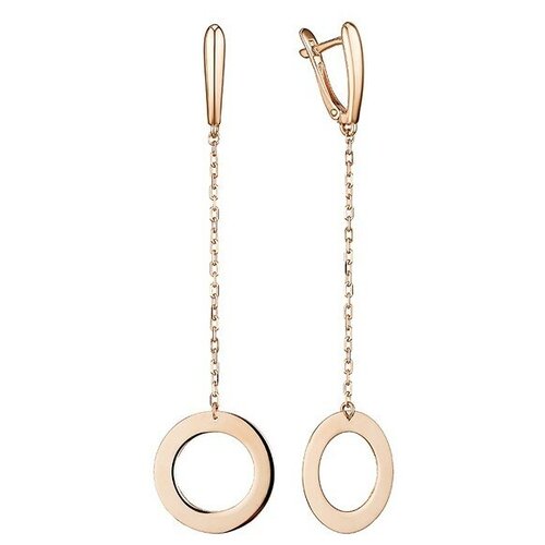 Серьги The Jeweller, красное золото, 585 проба, , золотистый