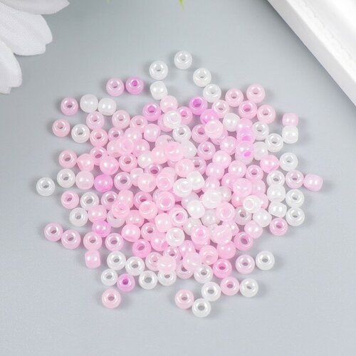 Бисер стекло 60 Розовый меланж 10 гр 1шт 363₽