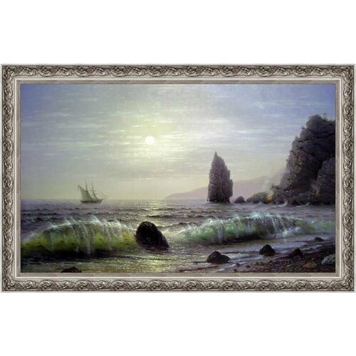 Картина на стену для интерьера Декарт настенный декор панно в раме багете в гостиную ванную детскую для офиса лофт пейзаж абстракция