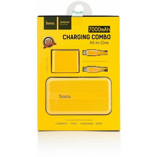 Дополнительный аккумулятор Hoco 7000mAh желтый 149000₽