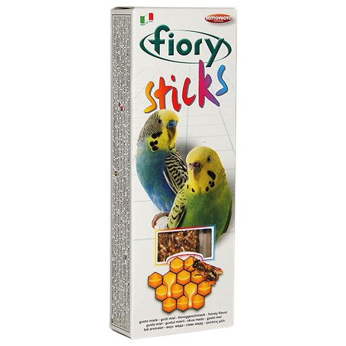 Fiory Sticks лакомство с мёдом для попугаев, вакуум, 2 палочки по 30 гр, 60 гр.
