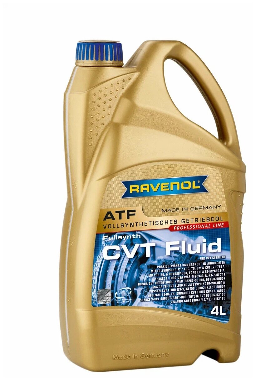 Масло трансмиссионное RAVENOL CVT Fluid 85