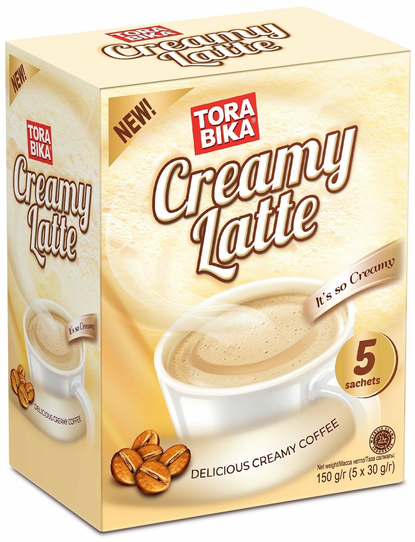 Растворимый Кофе Tora Bika Creamy Latte, в пакетиках, без ГМО, 150г — купить в интернет-магазине ООО НПФ Гранит на Яндекс Маркете