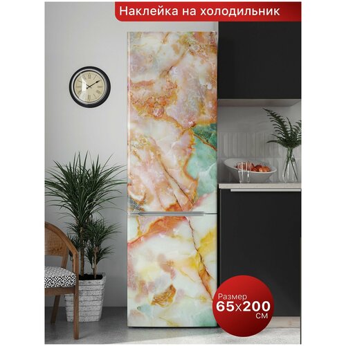 Интерьерная наклейка на холодильник. Самоклеящаяся пленка для мебели. 65х200 см.