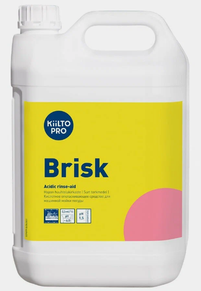 KIILTO BRISK Ополаскиватель для машинной мойки посуды в жесткой воде 5 л