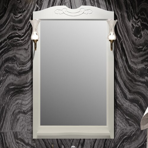 Зеркало для ванной Opadiris Клио/Брунелла 65 слоновая кость
