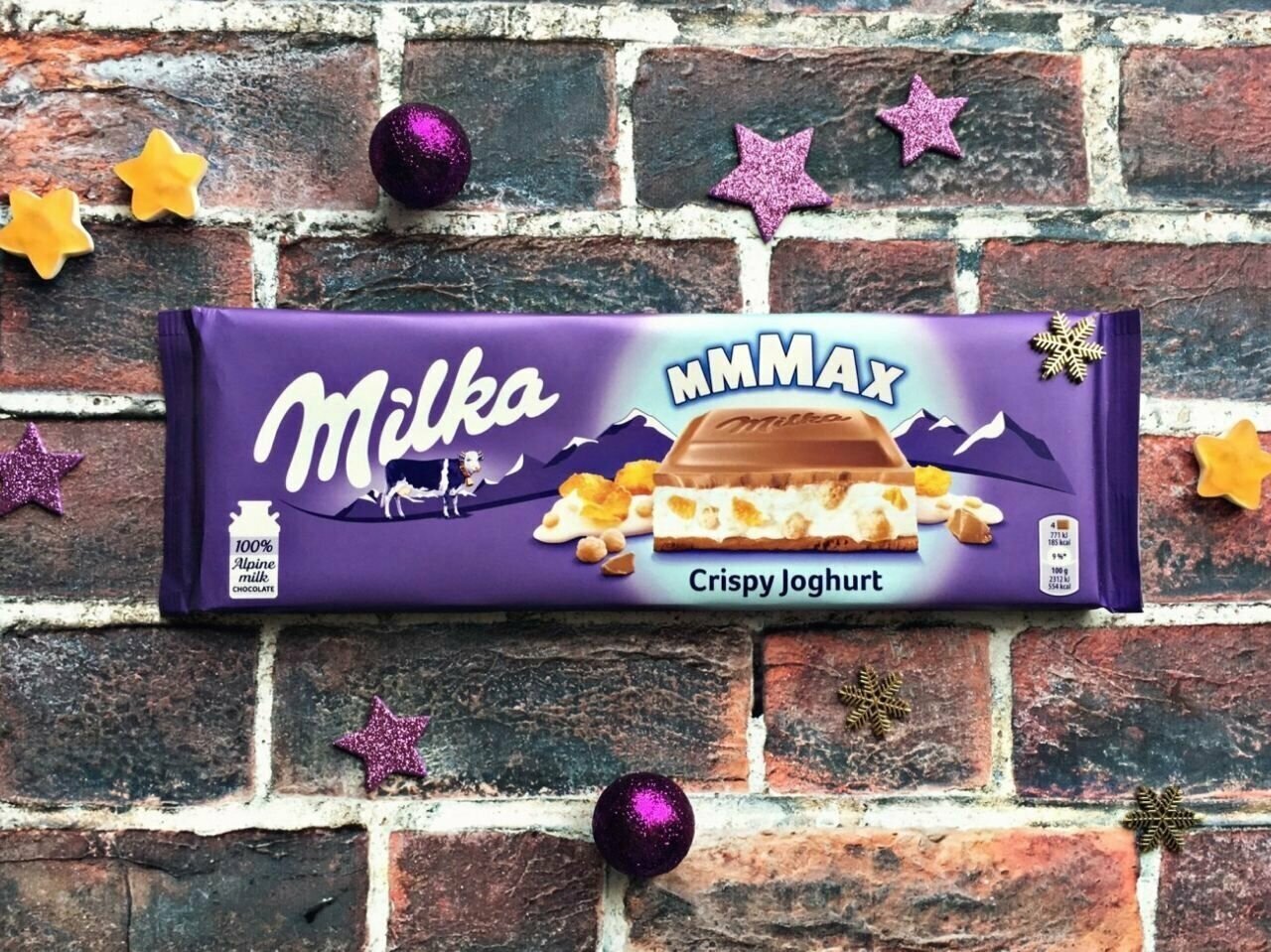 Шоколад Milka MAX Crispy Joghurt 300г / Милка Криспи Йогурт MAXX Большая плитка Набор 2 шт - фотография № 5