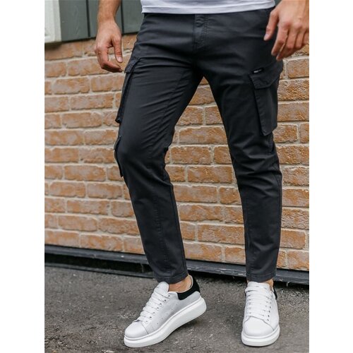 фото Брюки kamukamu брюки manifest, dark grey, размер 38, серый